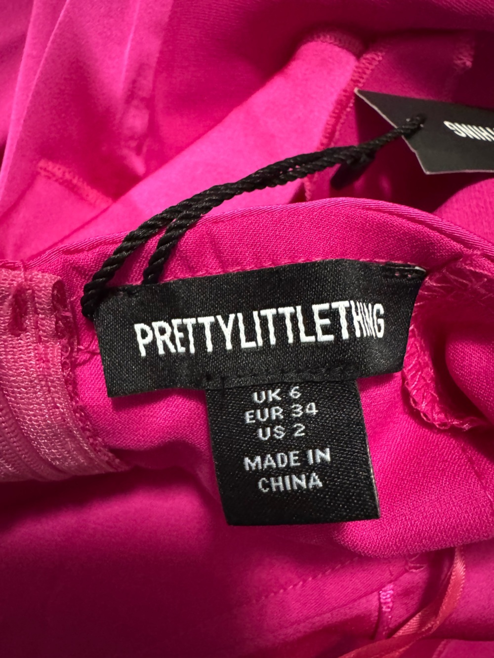 NWT PrettyLittleThing Satin Draped Frill Back Detail Maxi Dress Size 2 - Picture 4 of 6
